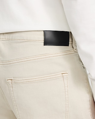 Straight Ivory Wash Hyper Stretch Jeans