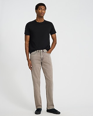 Straight Faded Wash Hyper Stretch Jeans