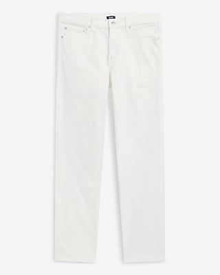 Straight White Wash Hyper Stretch Jeans