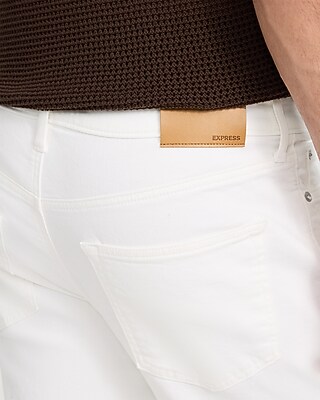 Straight White Wash Hyper Stretch Jeans