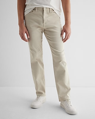 Straight Cream Hyper Stretch Jeans