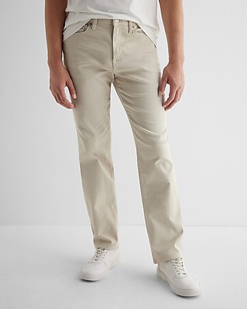 Match Men's Regular Fit Straight Leg Jeans(30,8098 Beige) at  Men's  Clothing store