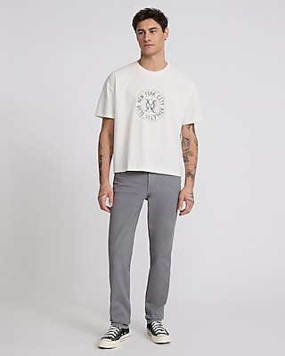 Men's Grey Stretch Denim Jeans