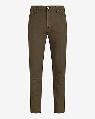 Slim Dark Olive Hyper Stretch Jeans
