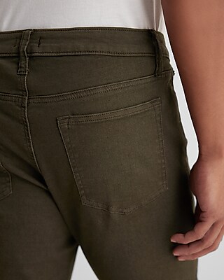 Slim Dark Olive Hyper Stretch Jeans