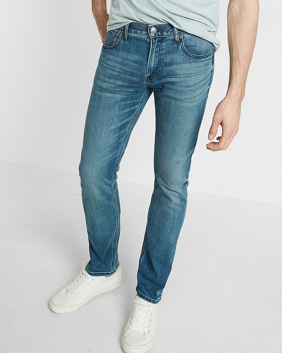 eco friendly slim fit slim leg stretch jeans 
