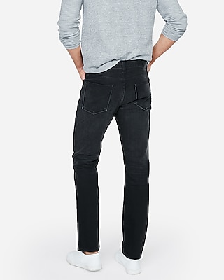 Slim Straight Black Stretch Jeans | Express
