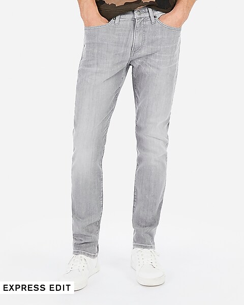 Gennemsigtig Sociologi Udløbet Slim Gray Hyper Stretch Jeans | Express