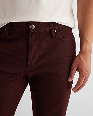 Slim Burgundy Hyper Stretch Jeans - image 2