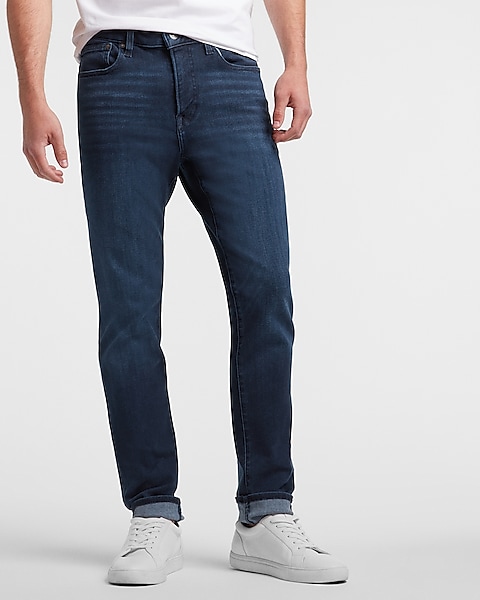 datum Emigreren Regenboog Slim Dark Wash 4-way Hyper Stretch Jeans | Express