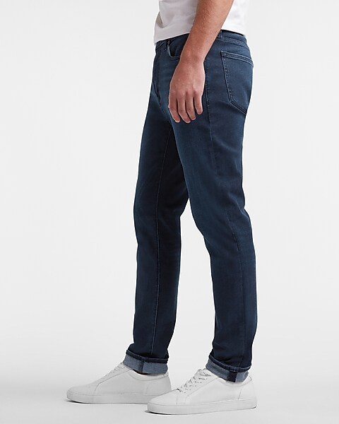 Slim Dark Wash 4-way Stretch Jeans | Express