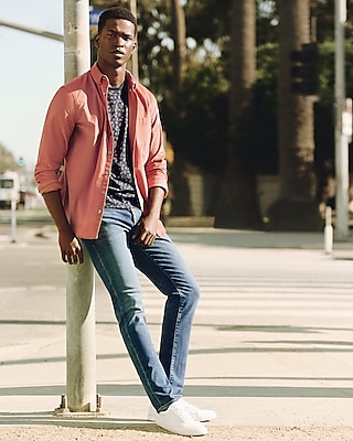 Slim Straight Medium Wash Supersoft Jeans