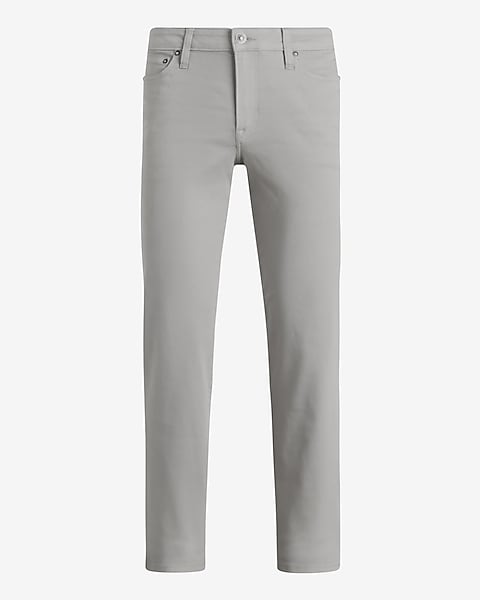 Slim Straight Light Gray Hyper Stretch Jeans | Express Slim Straight Light Gray Hyper Stretch Jeans | Express