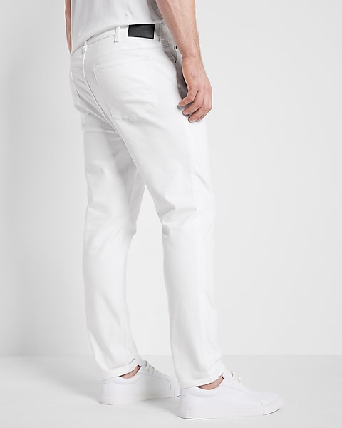 Slim White Temp Control Hyper Stretch Jeans