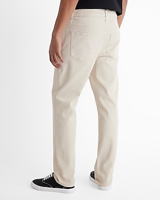 Athletic Slim Cream Hyper Stretch Jeans