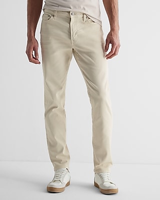 Slim Cream Hyper Stretch Jeans