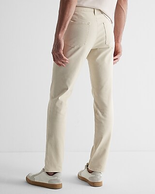 Slim Cream Hyper Stretch Jeans