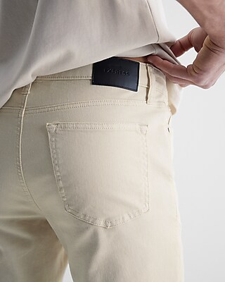 Slim Cream Hyper Stretch Jeans