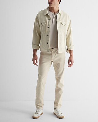 Slim Cream Hyper Stretch Jeans