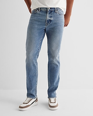 Slim Straight Medium Wash Hyper Stretch Jeans