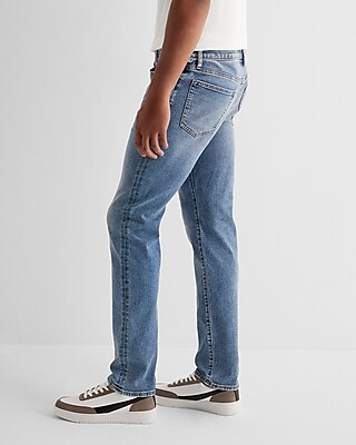 Slim Straight Medium Wash Hyper Stretch Jeans