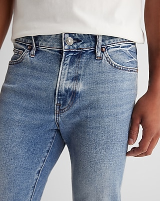 Slim Straight Medium Wash Hyper Stretch Jeans
