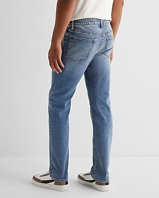 Slim Straight Medium Wash Hyper Stretch Jeans