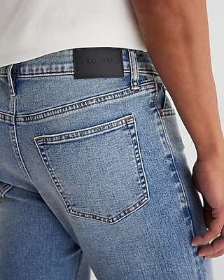 Slim Straight Medium Wash Hyper Stretch Jeans