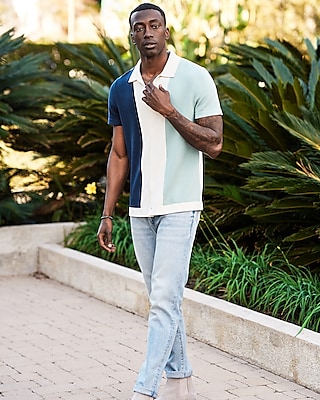 Slim Light Wash Stretch Jeans