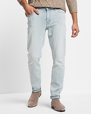slim fitting jeans