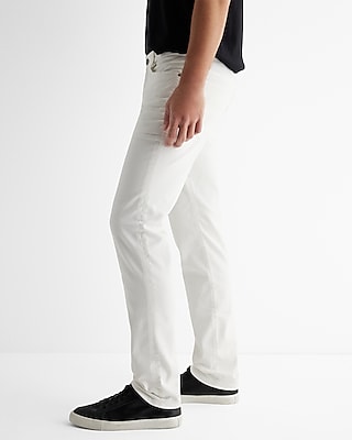 Slim White Hyper Stretch Jeans