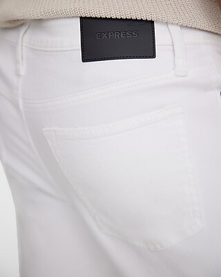 Slim Straight White Stretch Jeans