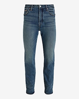 Slim Medium Wash Stretch Selvedge Jeans