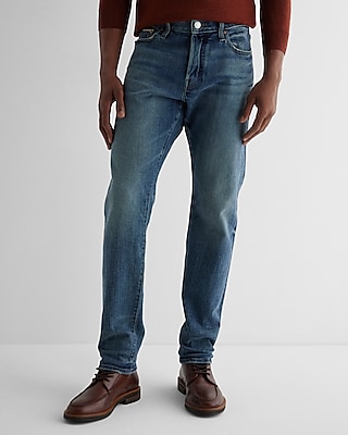 Slim Medium Wash Stretch Selvedge Jeans