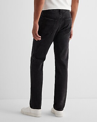 Slim Black Distressed Hyper Stretch Jeans