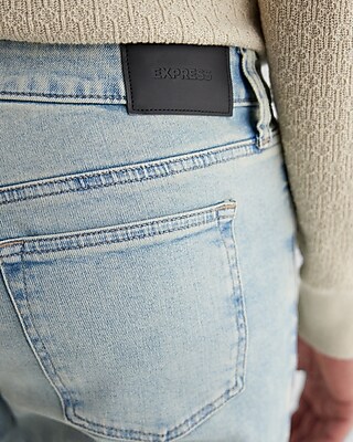 Slim Straight Light Wash Hyper Stretch Jeans - image 5