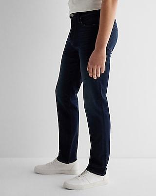 Slim Straight Dark Wash Hyper Stretch Jeans