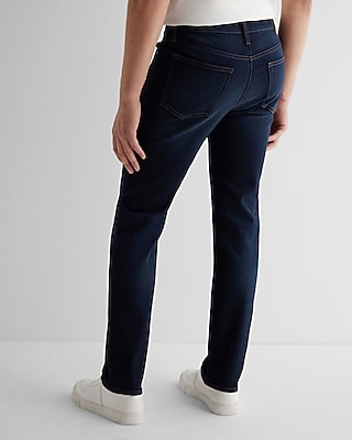 Slim Straight Dark Wash Hyper Stretch Jeans