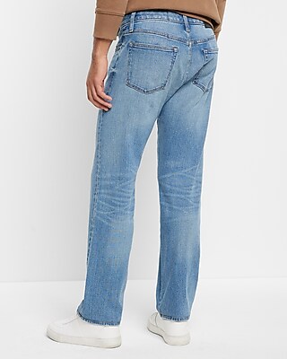 Slim Straight Light Wash Low Stretch Selvedge Jeans - image 3