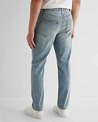 Athletic Slim Light Wash Hyper Stretch Jeans