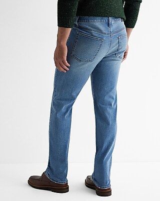Slim Straight Medium Wash Stretch Jeans - image 3