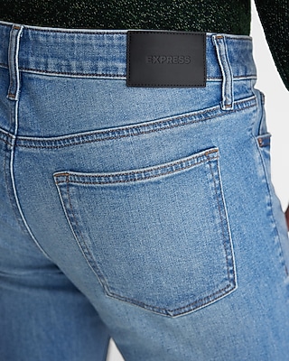 Slim Straight Medium Wash Stretch Jeans - image 4
