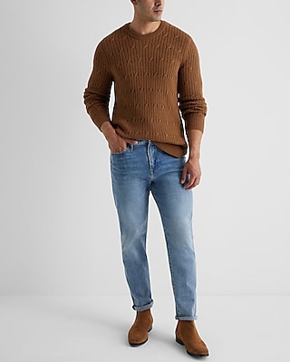 Athletic Slim Light Wash Hyper Stretch Jeans
