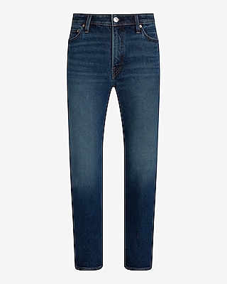 Slim Straight Dark Wash Stretch Jeans