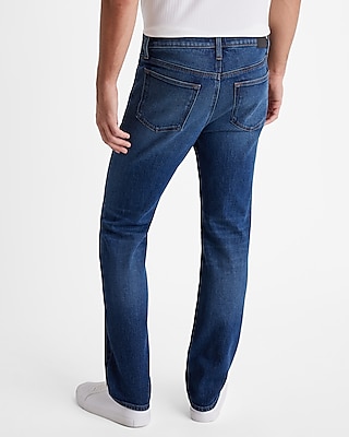 Slim Straight Dark Wash Stretch Jeans