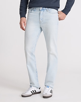 Slim Straight Light Wash Stretch Jeans