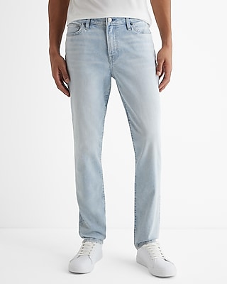 Slim Light Wash Stretch Jeans