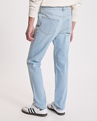 Slim Light Wash Stretch Jeans