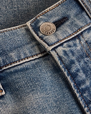 Slim Straight Medium Wash Stretch Jeans