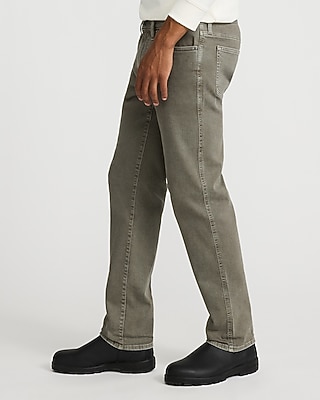 Slim Straight Dusty Green Hyper Stretch Jeans